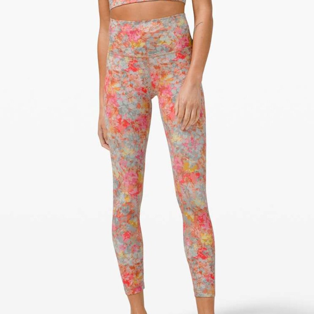 Lululemon Align High Rise Pant 25" - Inflorescence Multi - Size 2